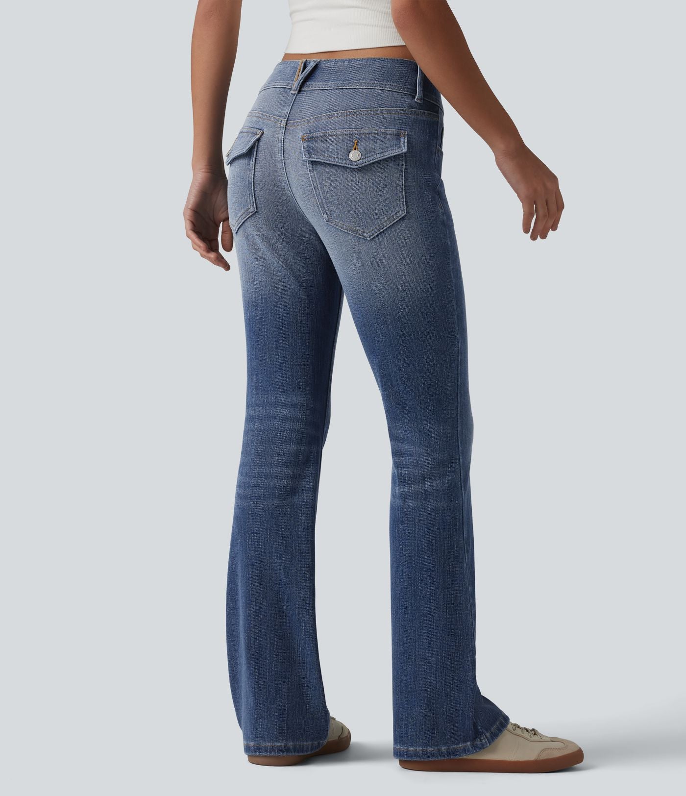 Jean décontracté taille basse Halara Flex™ avec poches