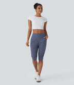 Short décontracté taille haute avec poches latérales