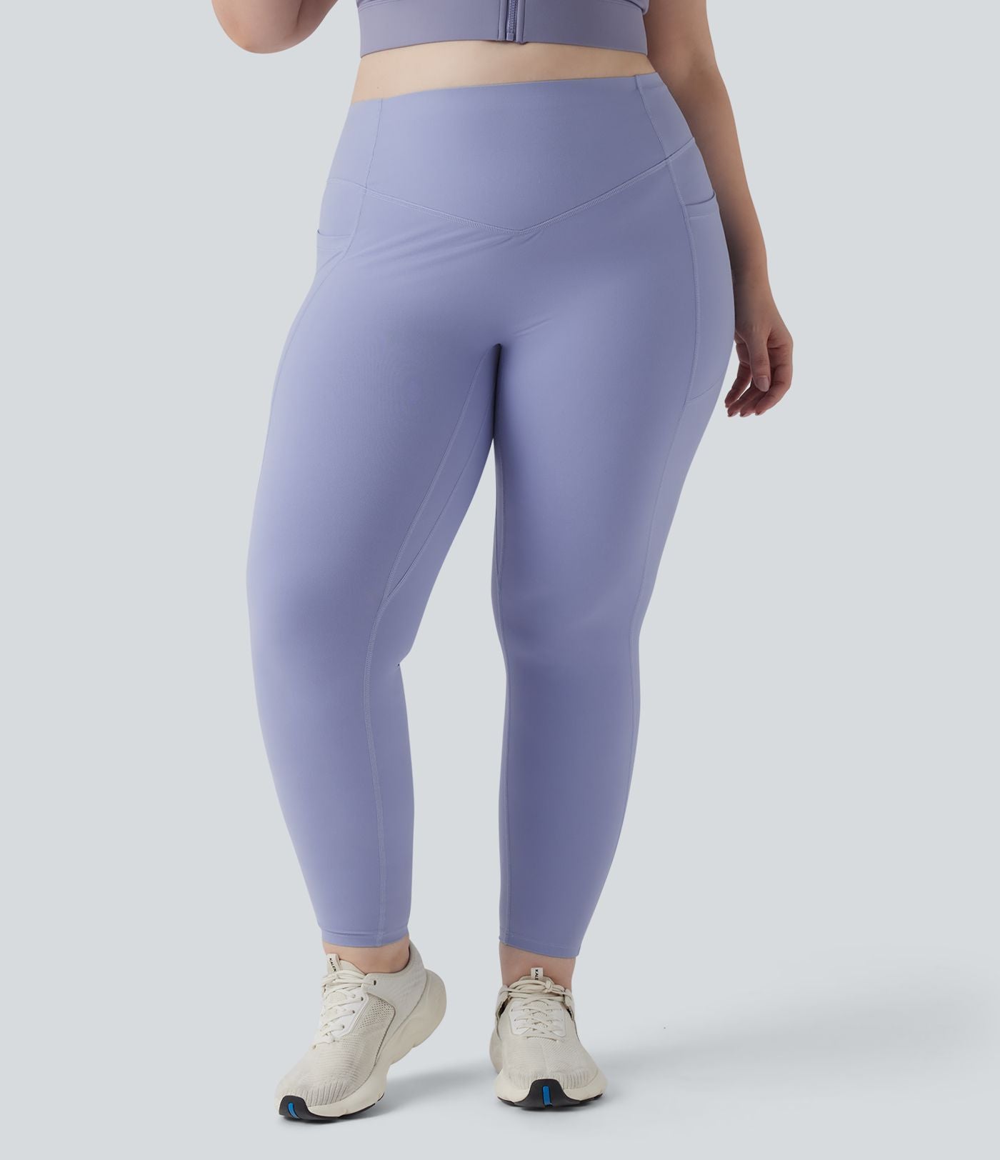 Legging d'entraînement gainant galbant taille haute grande taille avec effet scrunch et poches Halara UltraSculpt™
