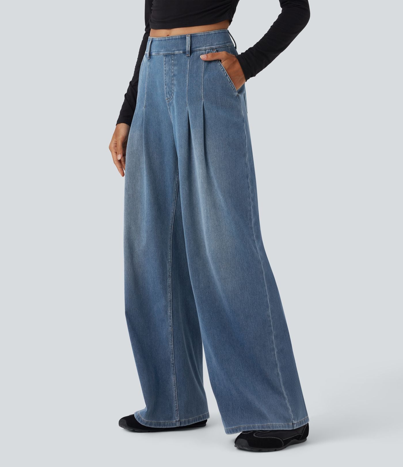 Jean large Halara Flex™ taille mi-haute avec poches