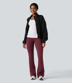 Veste de sport SpacerTek™ col montant, manches chauve-souris et détails contrastants, avec poches