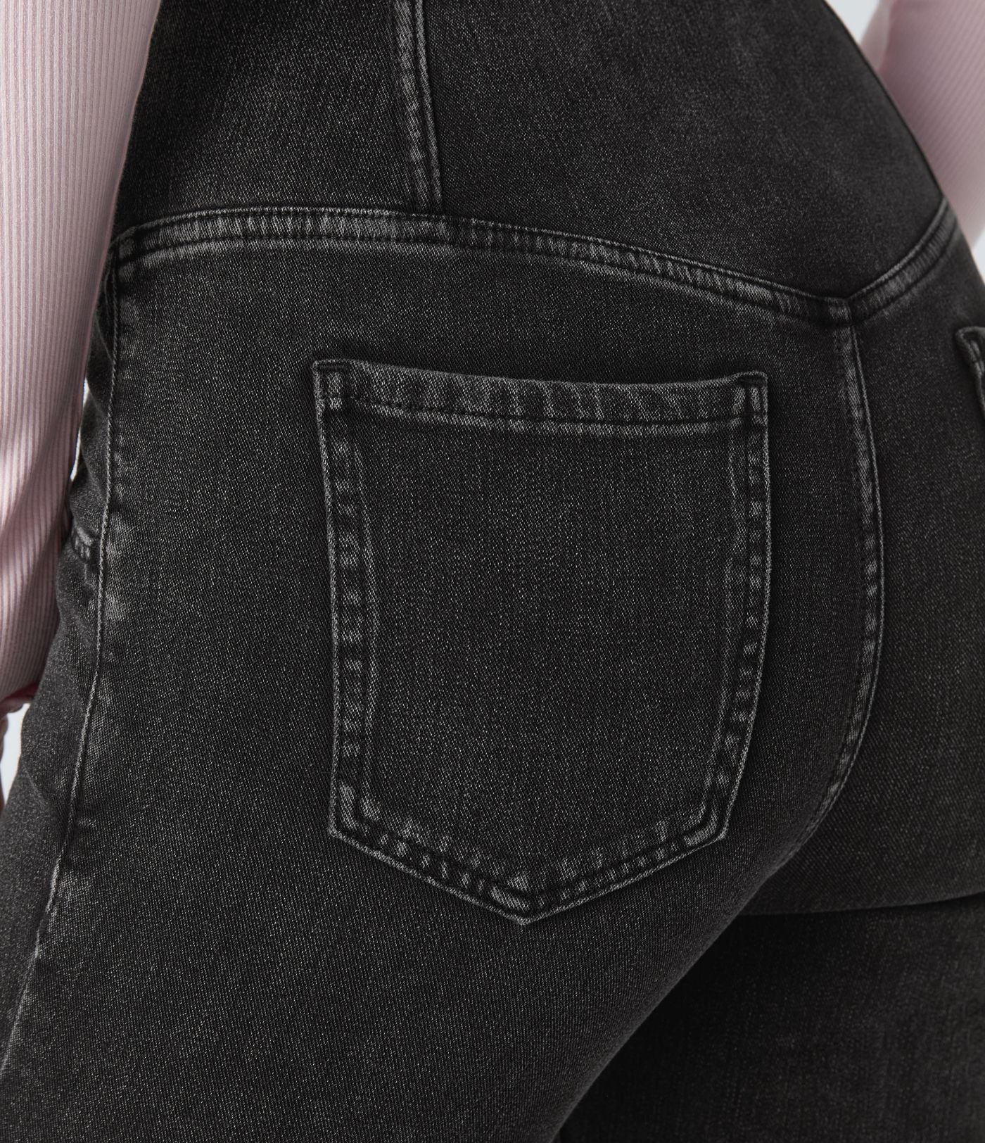 Jean super évasé Halara Flex™ décontracté maille denim extensible délavée effet frais InstantCool taille haute poches croisées