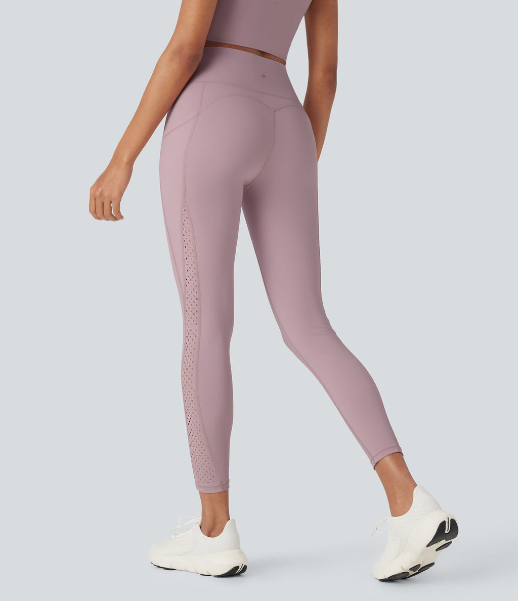 Legging de yoga Halara UltraSculpt™ gainant taille haute perforé Airy effet frais InstantCool et séchage rapide avec poches, protection solaire UPF50+