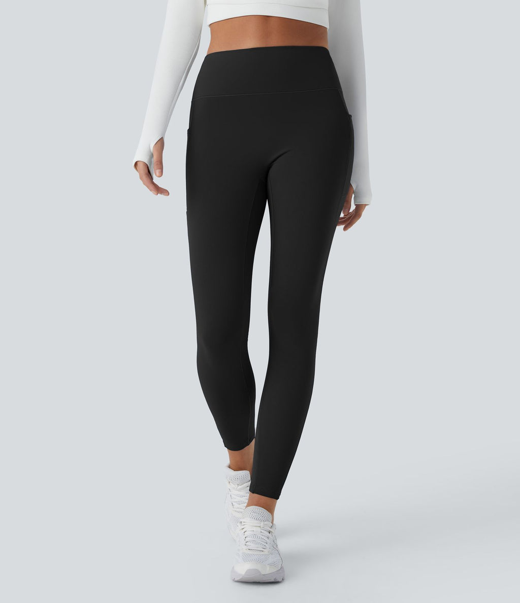 Legging thermique 7/8 Softlyzero™ taille haute coupe ajustée avec poches latérales