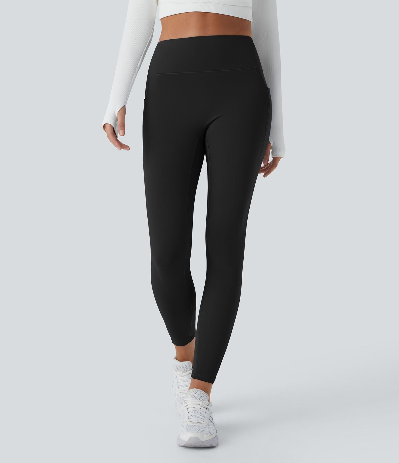 Legging thermique 7/8 Softlyzero™ taille haute coupe ajustée avec poches latérales