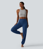 Jogging Halara Ultrasculpt™ taille haute gainant ventre plat avec poches