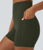 Short cycliste d'entraînement gainant taille haute UltraSculpt™ SoCinched à poches latérales 12,5 cm
