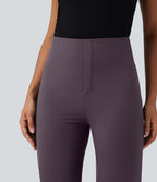 Pantalon de travail droit gainant taille haute avec poches Halara UltraSculpt™