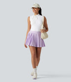 Haut de sport golf SoftlyZero™ Airy sans manches col cheminée avec nœud effet frais InstantCool, protection solaire UPF50+
