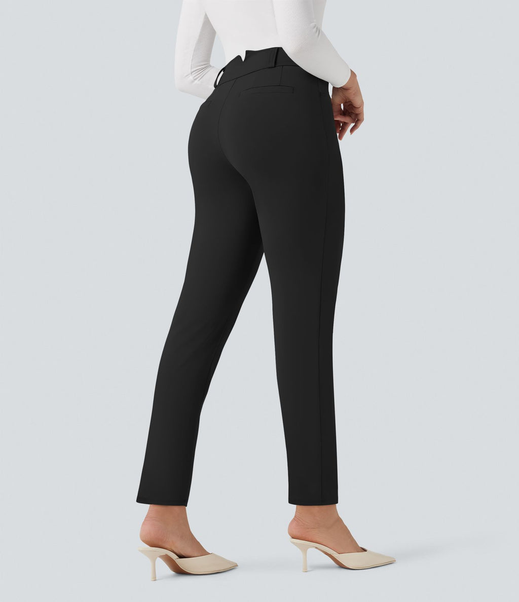 Pantalon de travail fuselé 7/8 taille haute Halara Flex™ DayStretch avec poches