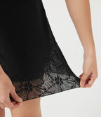 Jupe mini casual SoftlyZero™ taille haute en dentelle contrastée