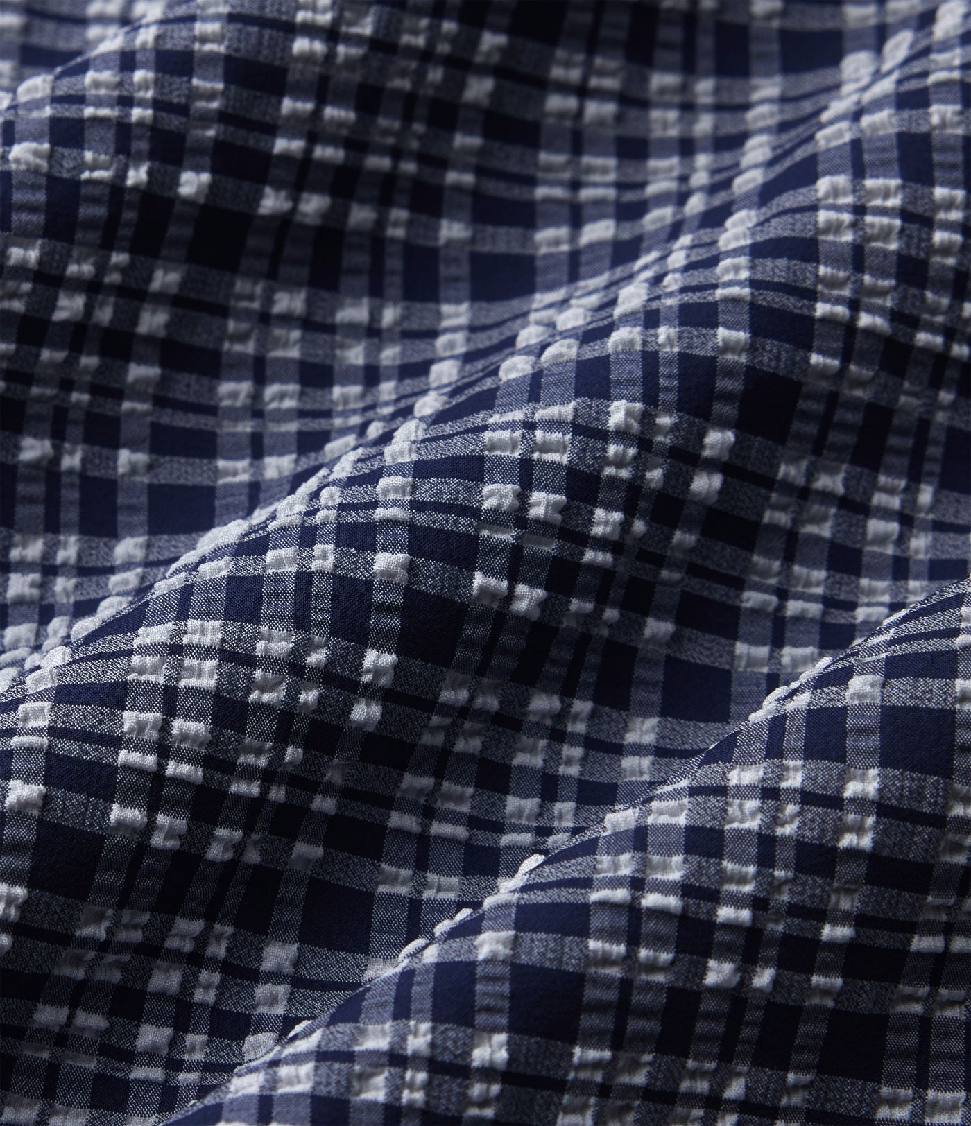 Pantalon décontracté à carreaux froissés taille haute avec poches