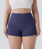 Short cycliste 6 cm de course gainant taille haute grande taille avec fronces et séchage rapide SoftlyZero™