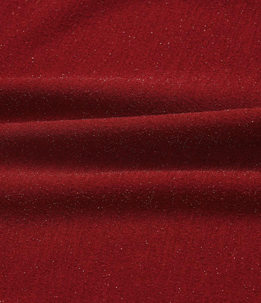 Haut manches longues col rond, effet sparkle