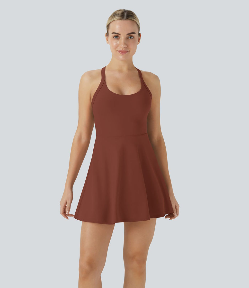 Robe de sport dos nu torsadée A-C