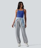 Débardeur casual SoftlyZero™ Plush à encolure asymétrique avec soutien-gorge intégré