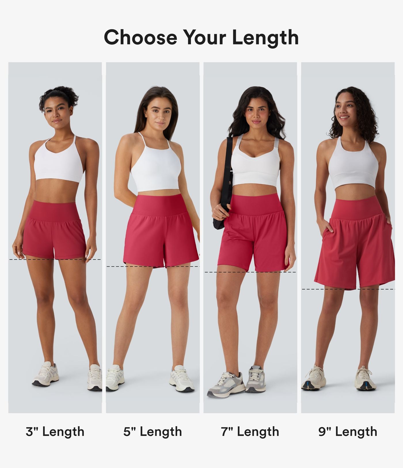 Short de yoga 2-en-1 SoftlyZero™ Airy taille très haute effet frais InstantCool 22,8 cm avec poches