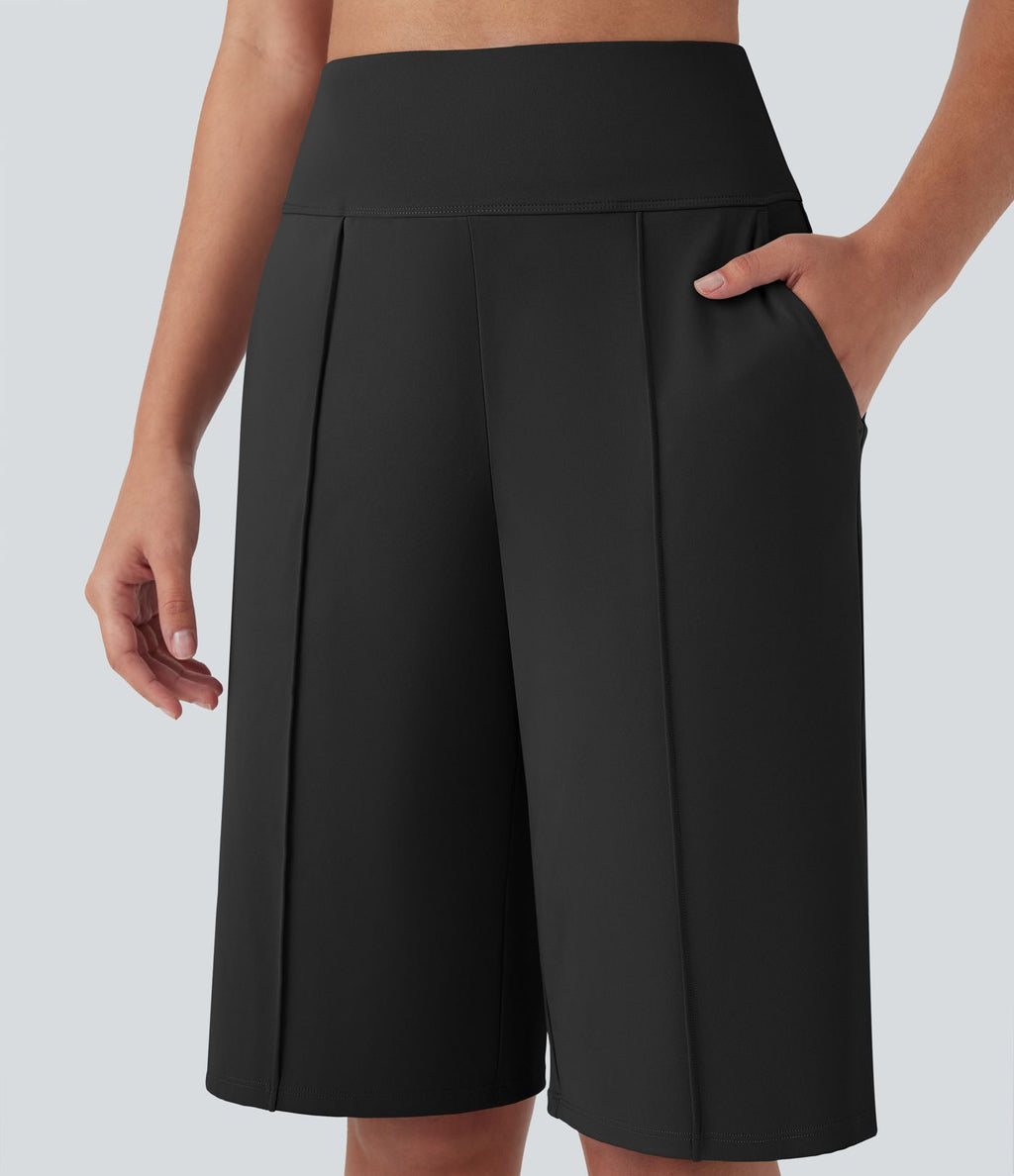 Short bermuda d'entraînement SoftlyZero™ Airy, jambe droite, taille haute avec poches latérales, à effet frais InstantCool, protection solaire UPF50+