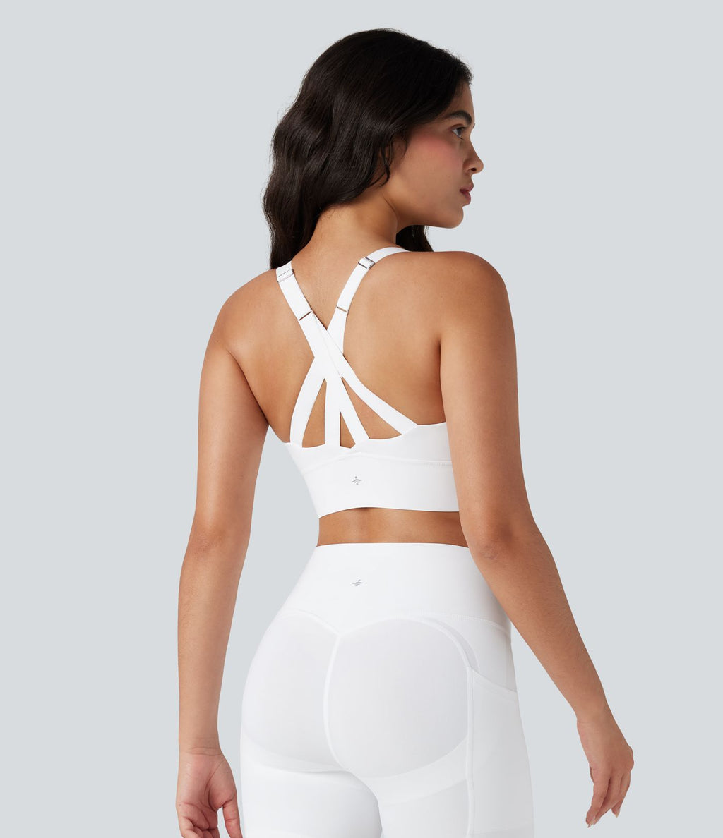 Brassière de sport SpeedWave™ maintien moyen push-up fermeture éclair boucle ajustable séchage rapide running bonnets E-G