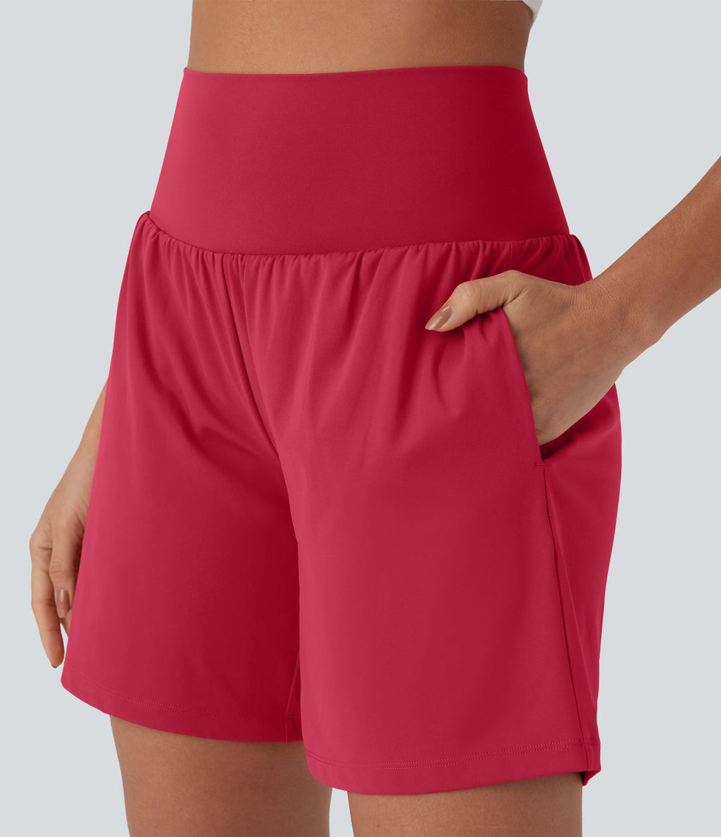 Short de yoga SoftlyZero™ Airy 2-en-1 taille très haute avec poches et effet frais InstantCool 17,5 cm