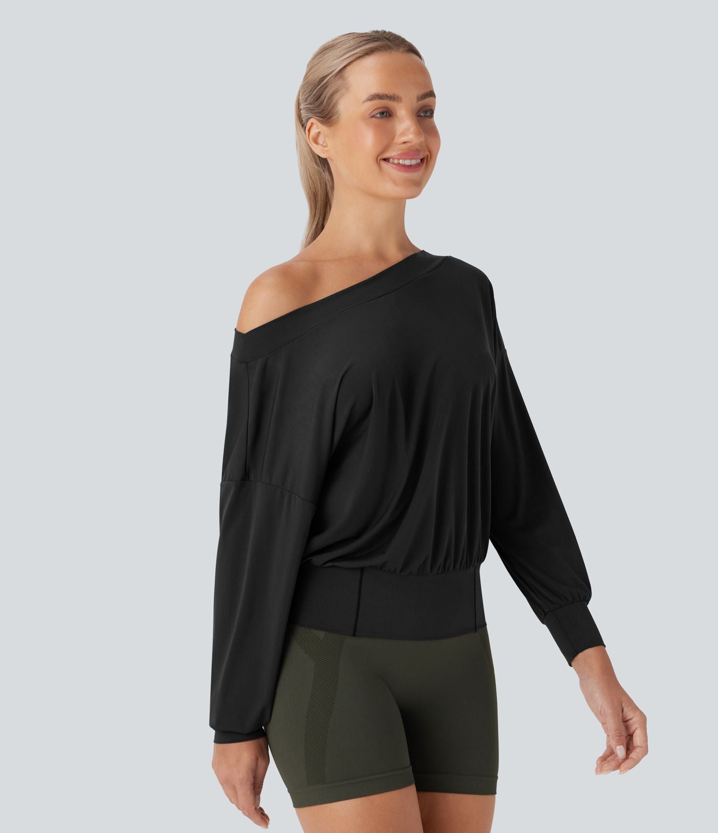 Haut de sport pour yoga asymétrique oversize à effet frais InstantCool et séchage rapide