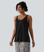 Débardeur casual col U coupe ample