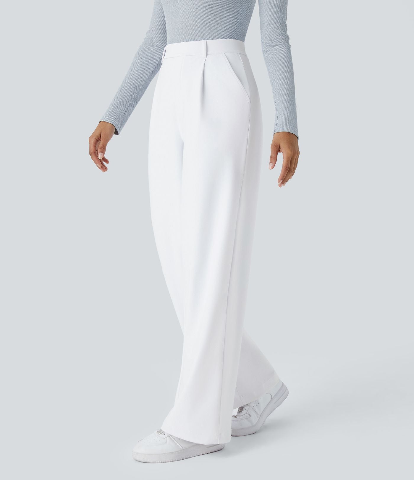 Pantalon tailleur Halara Flex™ DayStretch coupe droite taille haute avec poches