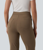 Pantalon tailleur évasé asymétrique Halara Flex™ DayStretch taille mi-haute avec poches