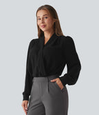 Body manches longues croisé pour le travail