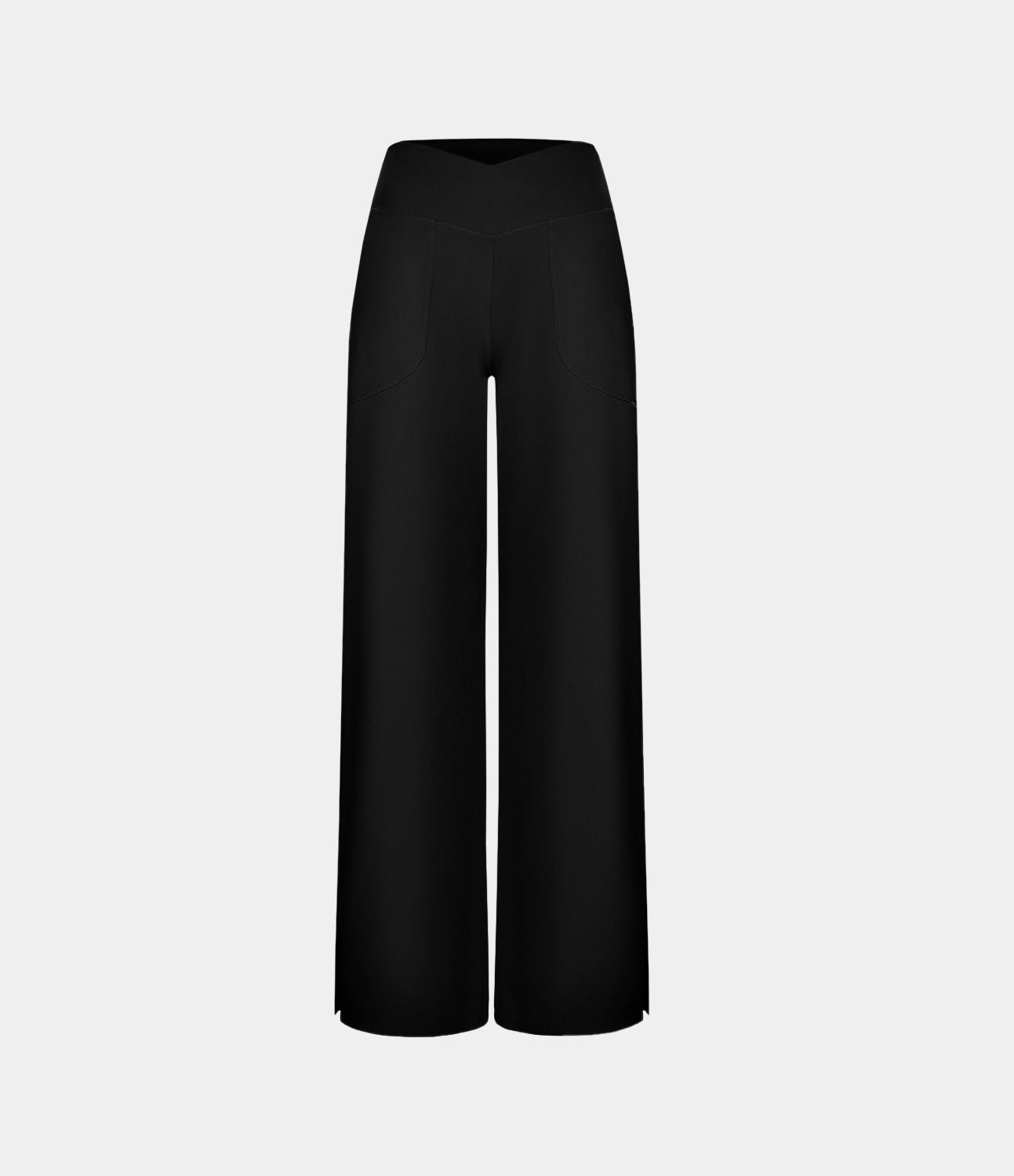 Pantalon yoga large croisé avec ourlet et poches DayStretch - Smile