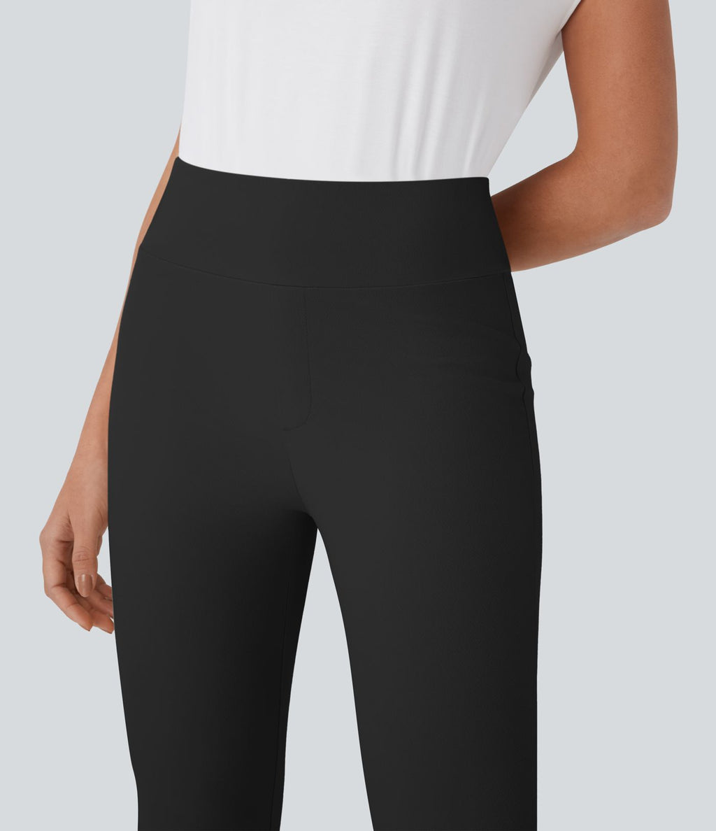 Pantalon de costume skinny taille haute fuselé