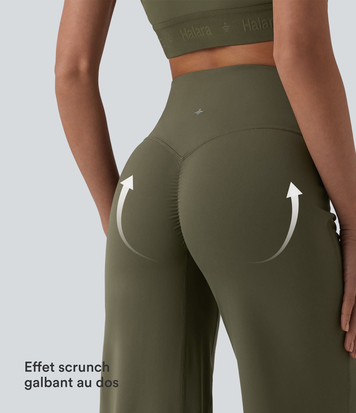 SoftlyZero™ Pantalon yoga coupe droite gainant taille haute à fronces - UPF50+