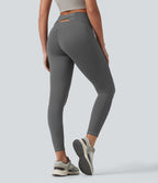 SoftlyZero™ Plush Legging de yoga 7/8 taille haute ventre plat dos croisé avec poches