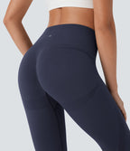 Legging capri yoga taille haute froncé sans couture OneForm Seamless Flow