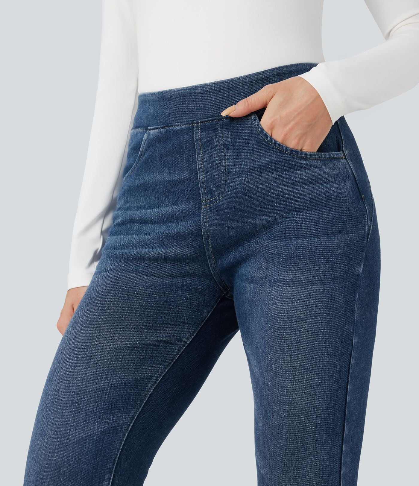Legging denim Halara Flex™ taille haute avec poches