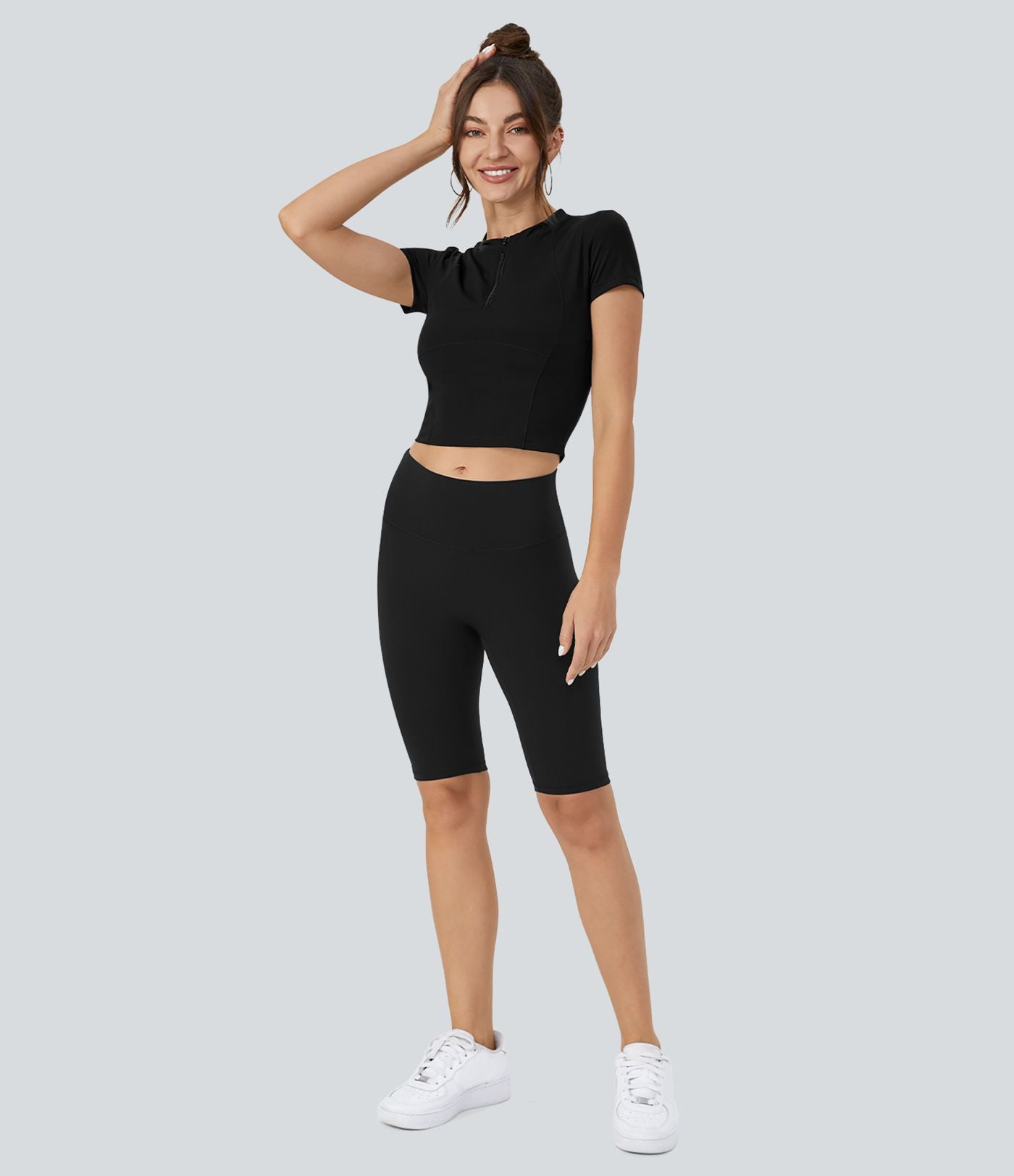 Haut de sport golf SoftlyZero™ Airy à manches courtes à demi-zip et effet frais InstantCool