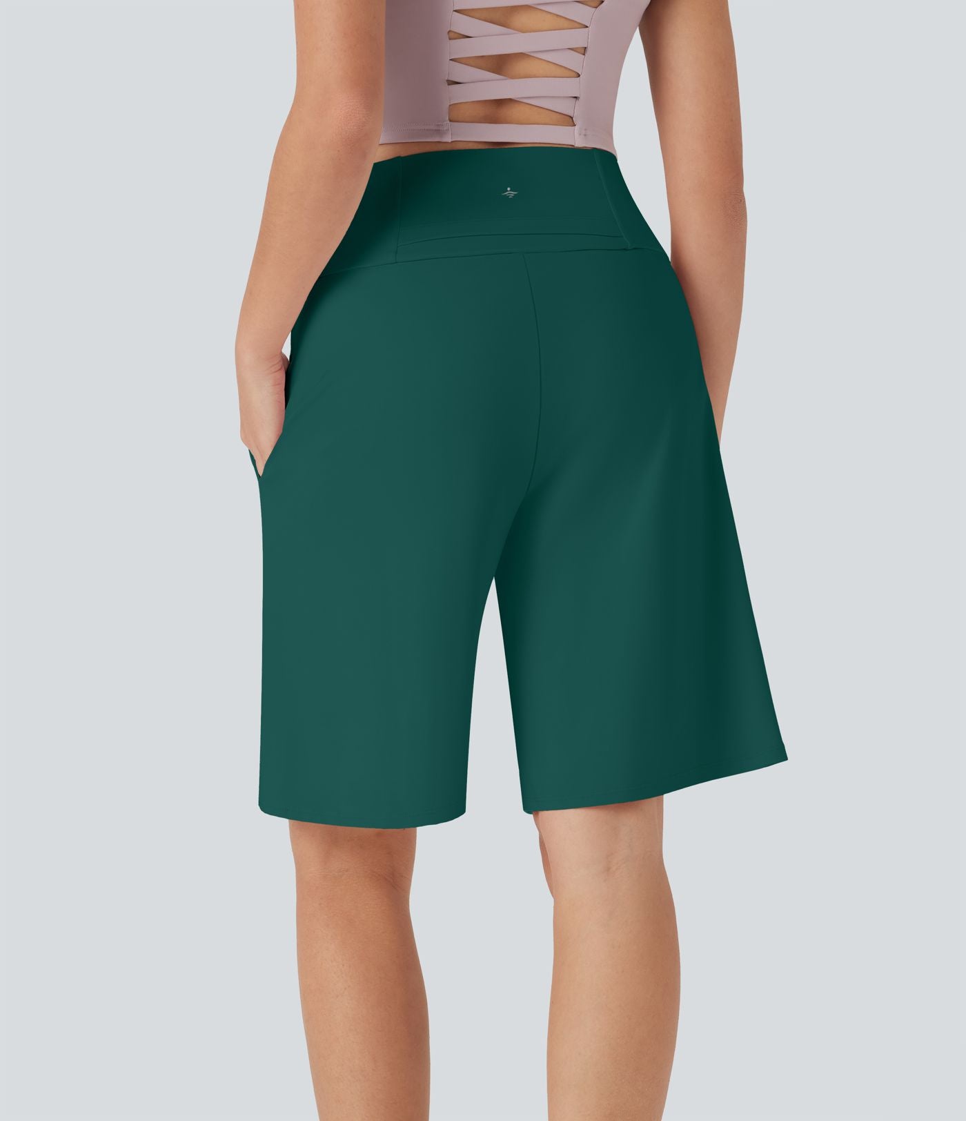 Bermuda SoftlyZero™ Airy de yoga taille haute avec poches multiples et effet frais InstantCool