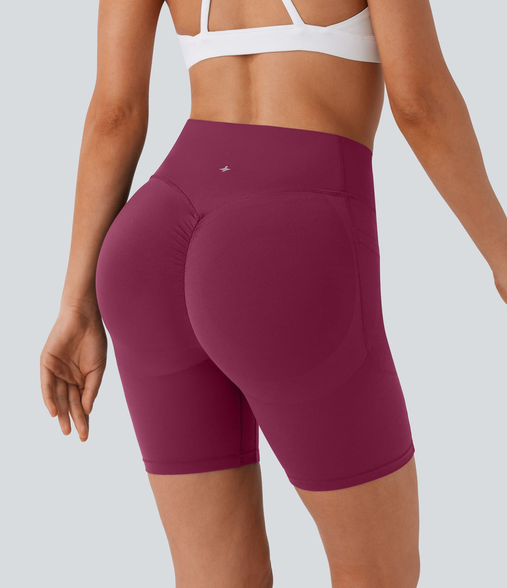 Legging de yoga gainant taille haute chiné à séchage rapide avec poches Halara UltraSculpt™
