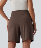 Short tailleur ample DayStretch taille haute 17,5 cm avec poches