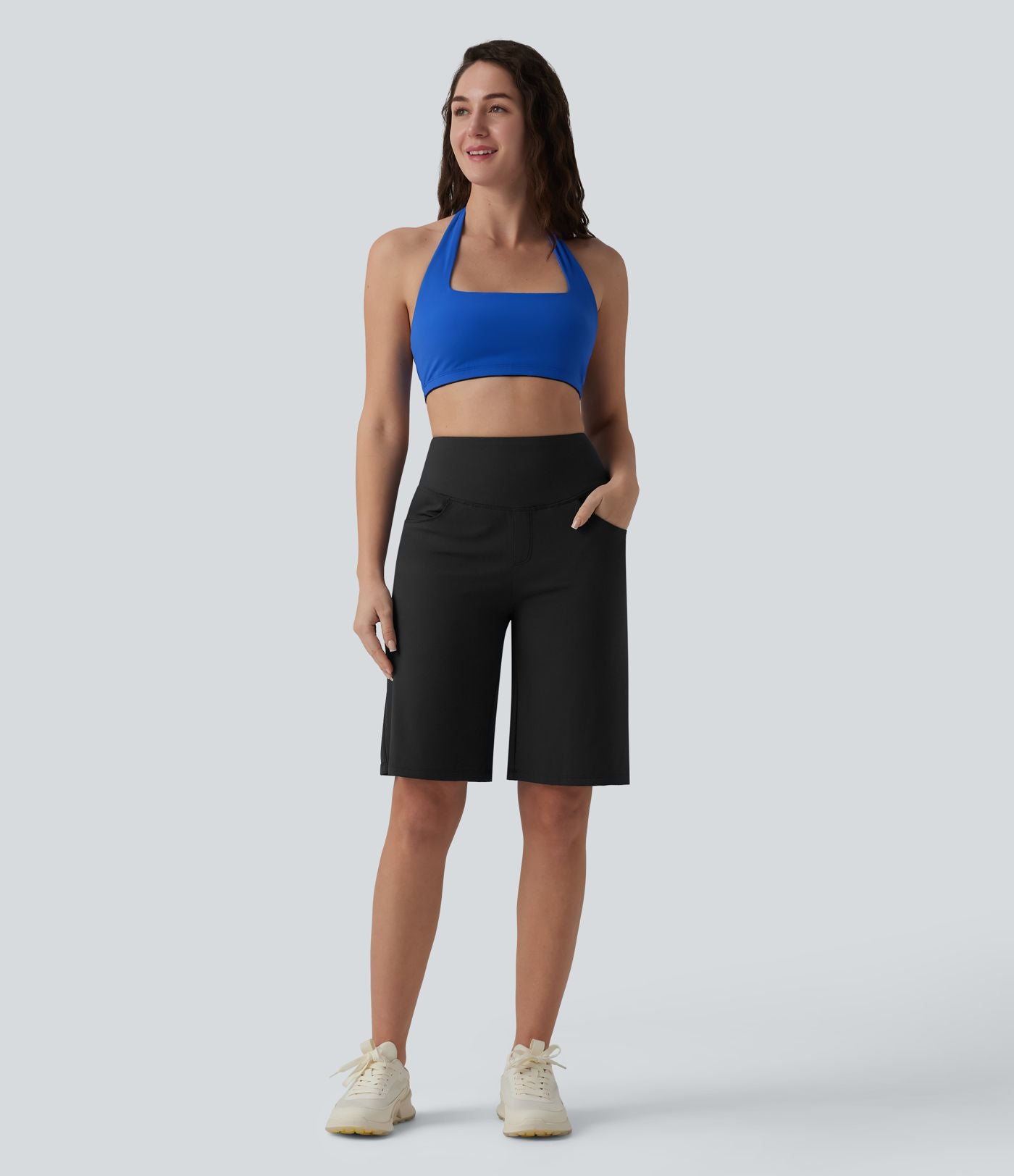 Short de yoga SoftlyZero™ Airy ample gainant taille haute effet frais InstantCool avec poches