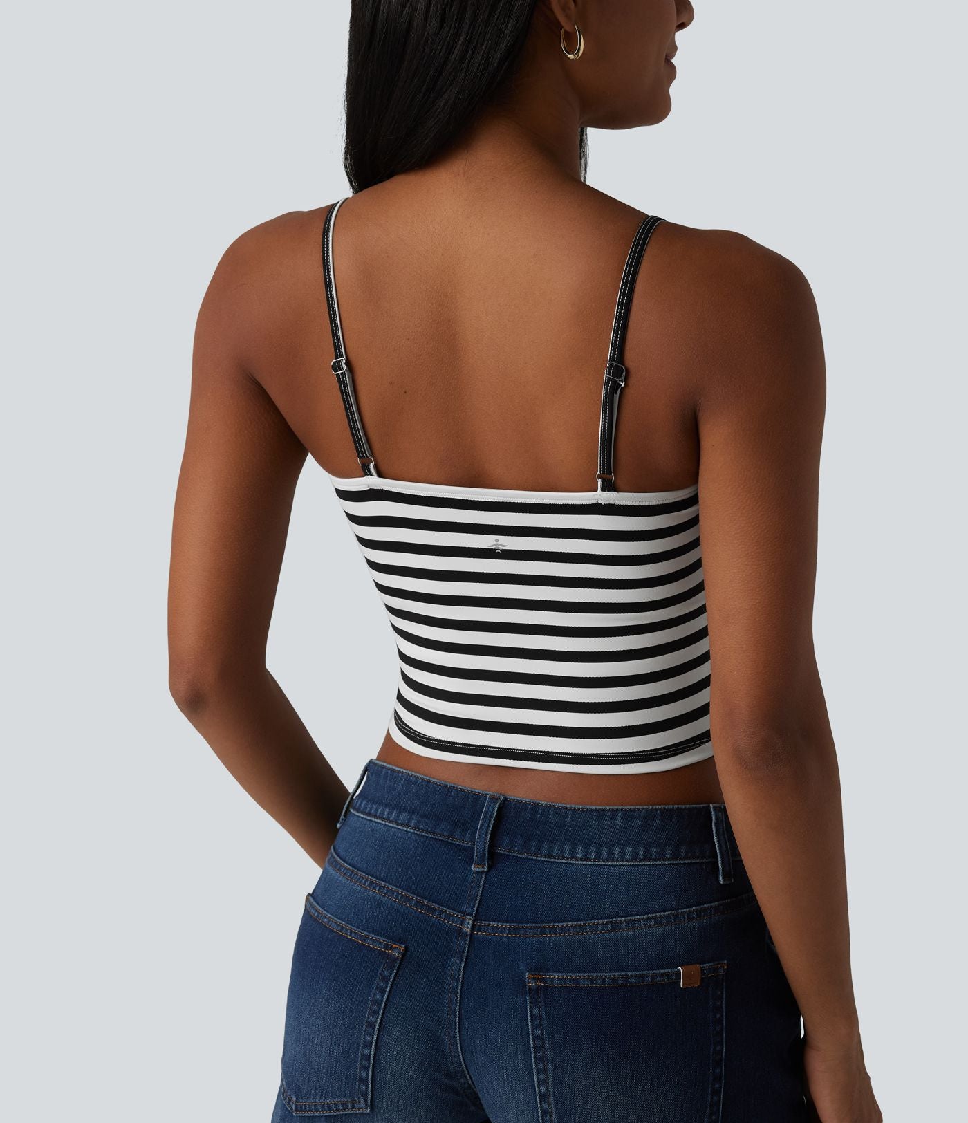 Débardeur de sport rayé avec soutien-gorge intégré