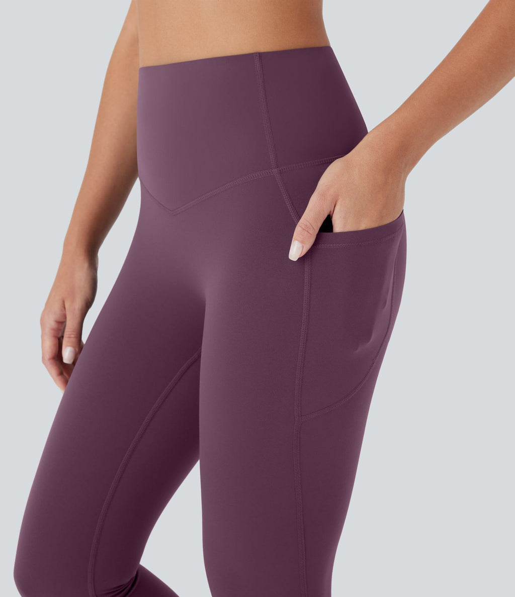 Legging corsaire d'entraînement gainant galbant taille haute avec poches Halara UltraSculpt™