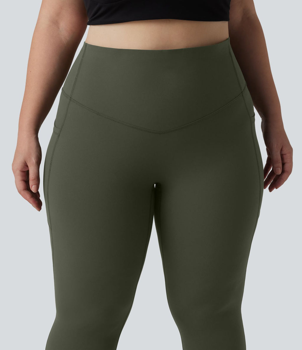 Legging d'entraînement gainant taille haute grande taille avec poches Halara UltraSculpt™
