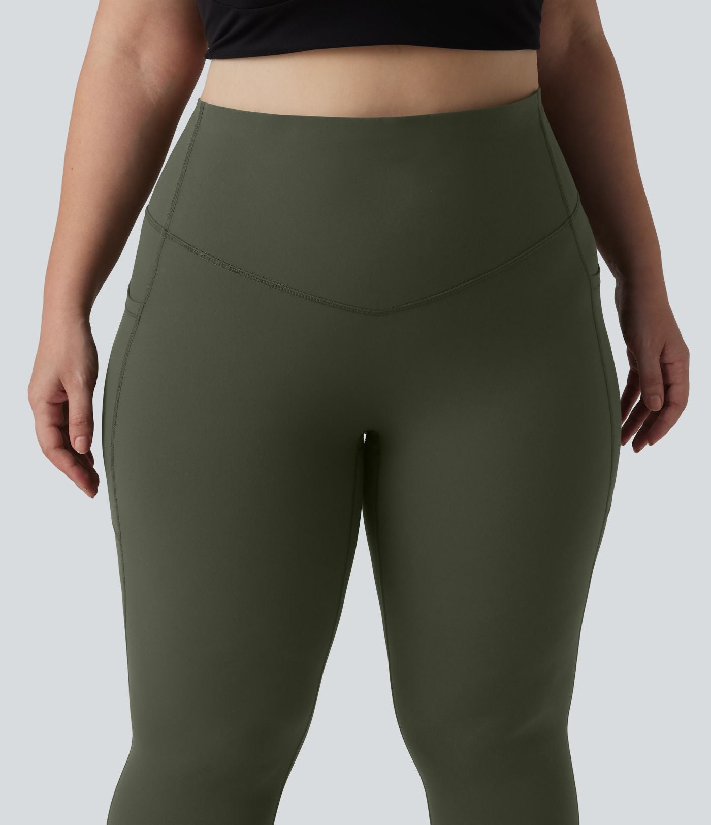 Legging d'entraînement gainant taille haute grande taille avec poches Halara UltraSculpt™
