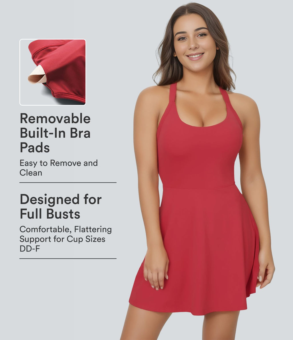 Robe de sport danse mini évasée E-G