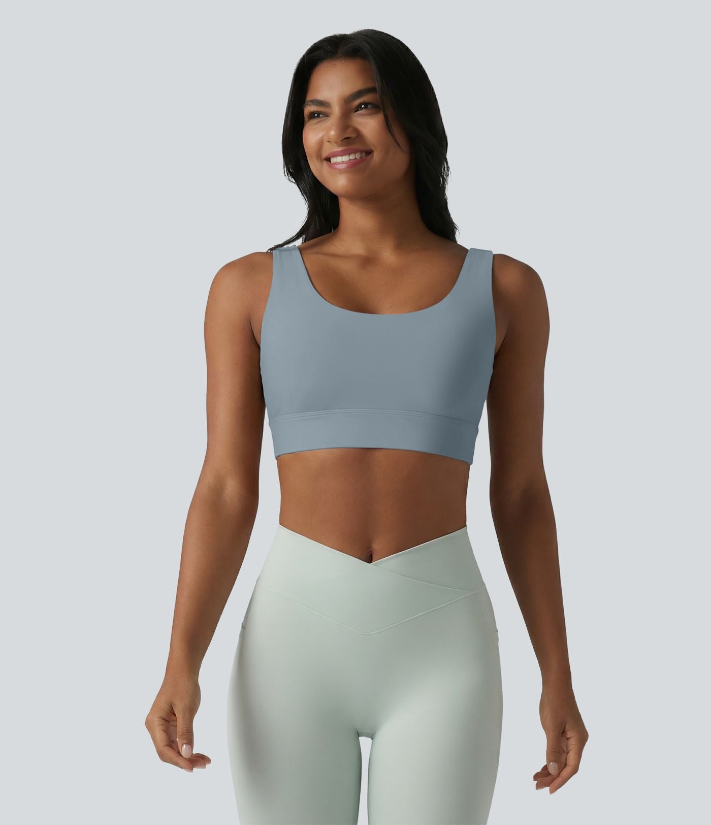 Brassière de sport Halara UltraSculpt™ maintien moyen dos nu avec boucle ajustable et brassière intégrée