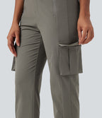 Pantalon de randonnée fuselé, taille haute, avec poches