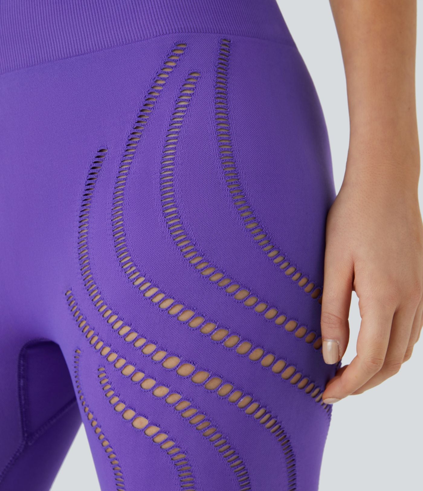 Legging yoga 7/8 taille haute avec découpes sans couture OneForm Seamless Flow