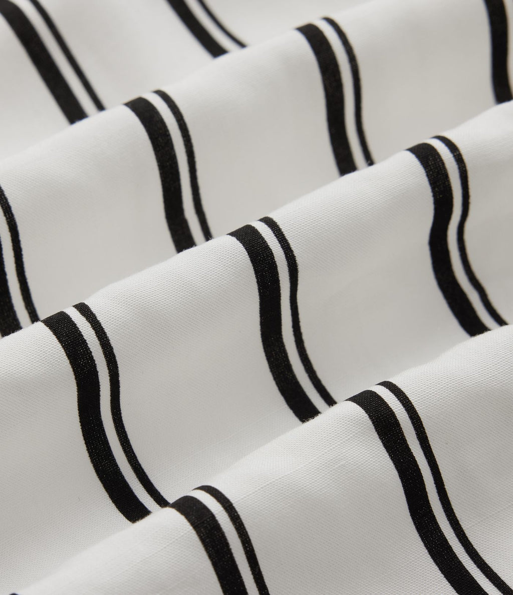 Chemise décontractée à rayures manches longues avec poches