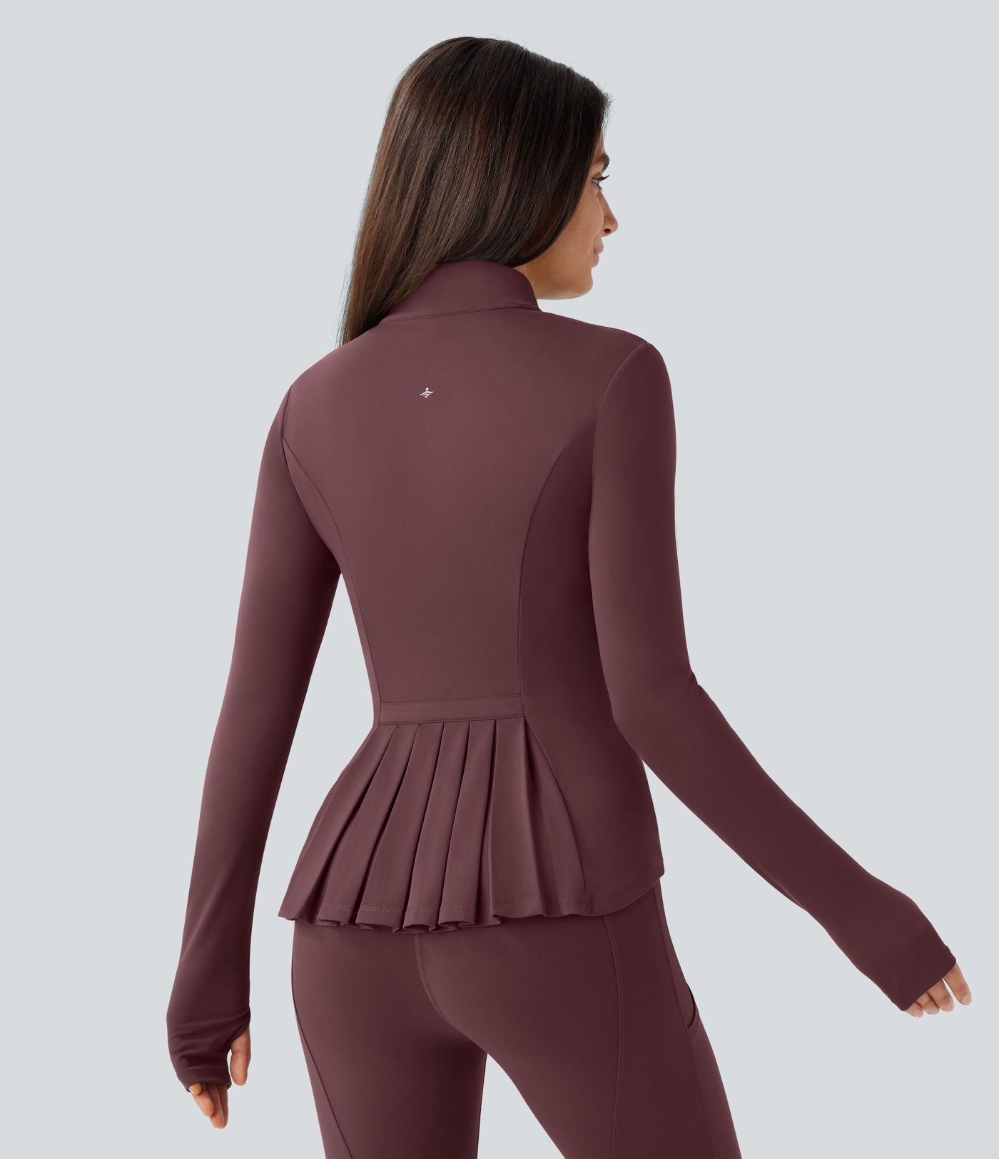 Veste d'équitation ajustée Softlyzero™ avec col montant, passe-pouces, poches, plis et fermeture éclair - Protection UPF50+